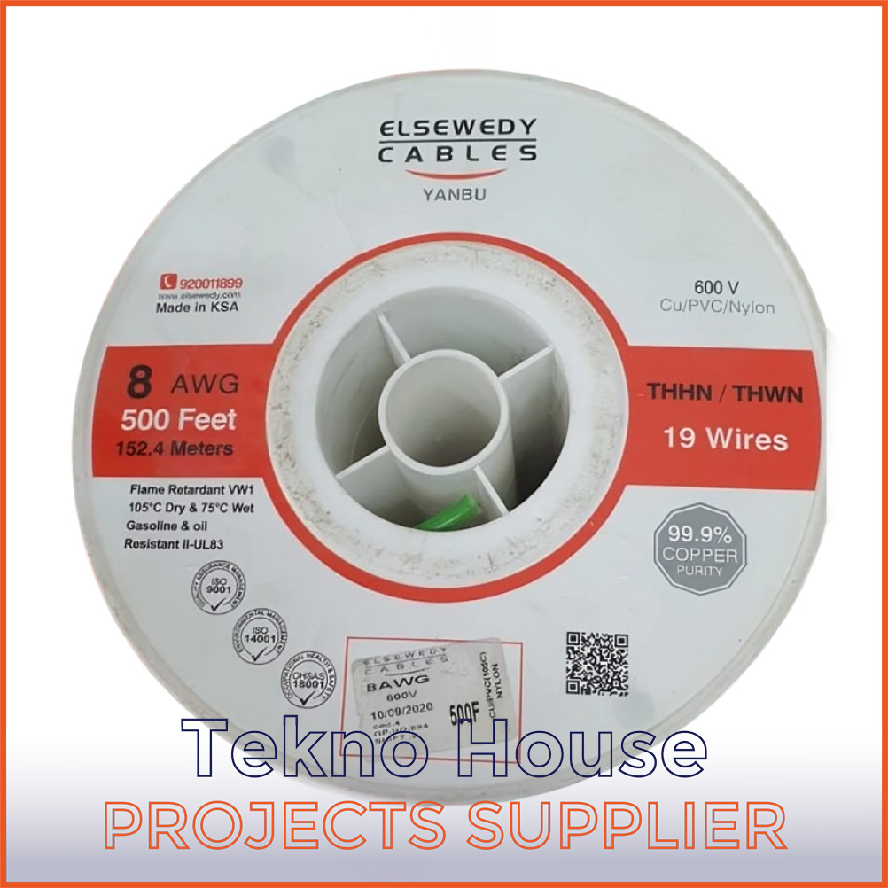 THHN-AWG 8 مقاس 10 مم - 500 قدم/152.4 متر